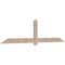 Ekena Millwork Eugene Smooth Timber Gable Bracket, Douglas Fir, 108"W x 27"H x 1 1/2"D x 5 1/2"F, 6/12 Pitch GBW108X27X0206EUG00SDF - alternate 4